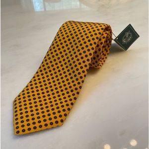 NWT Atkinson’s Irish Poplin Gold Tie